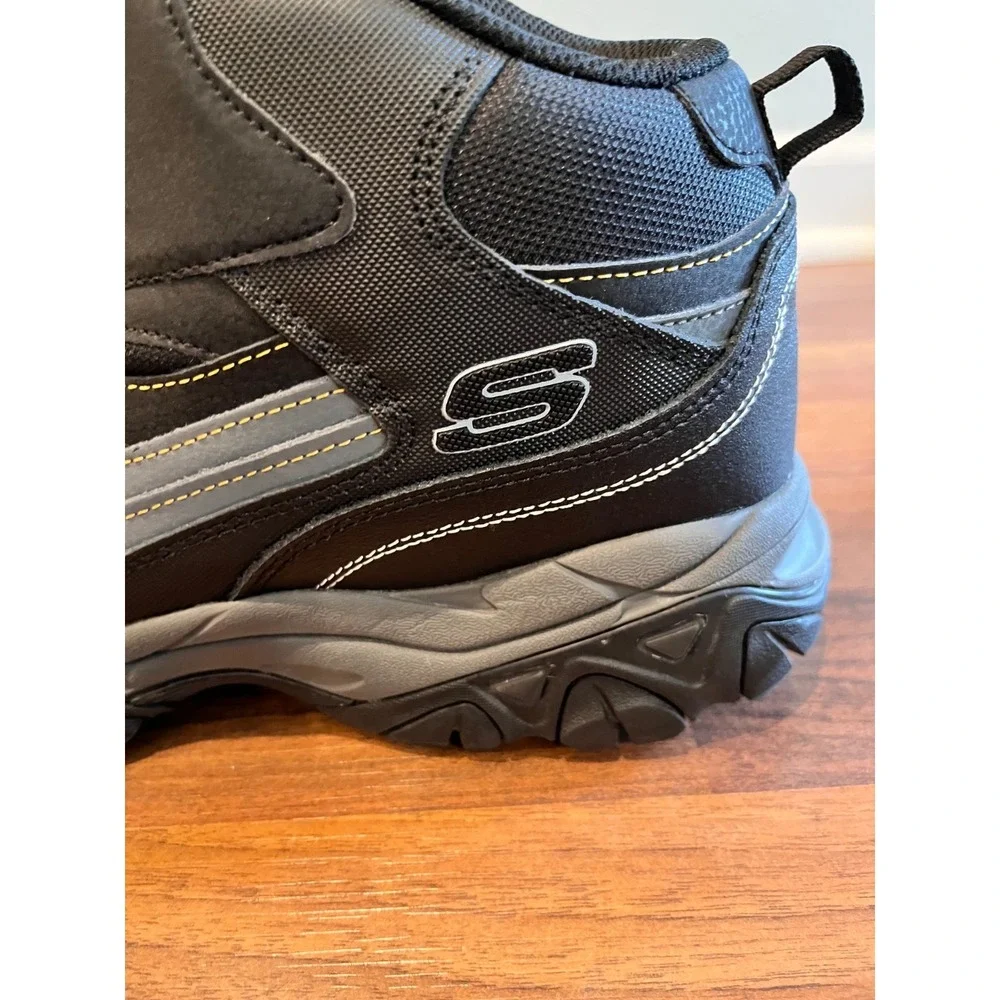 Skechers Holdredge Rebem Steel Toe Work Boot Mens 14 Black Charcoal 77108